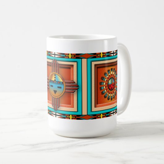 Katsina Faces Koffiemok (Voorkant rechts)