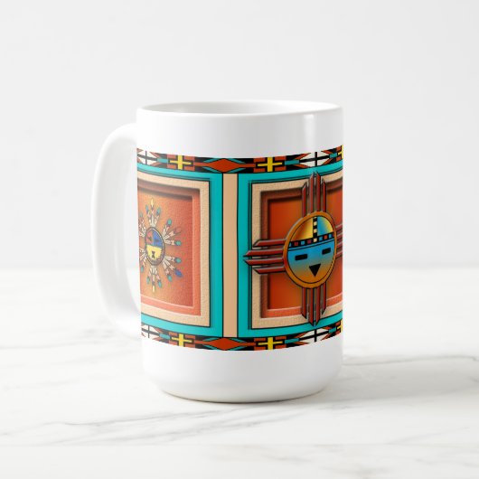 Katsina Faces Koffiemok (Voorkant links)