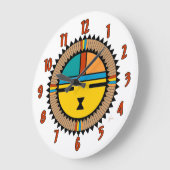 Katsina (Kachina) Sun Face Grote Klok (Hoek)
