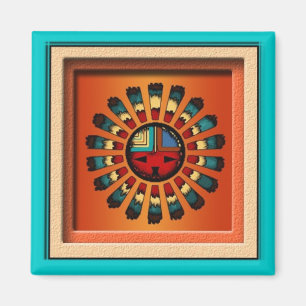 Katsina (Kachina) Zon Gezicht Magneet