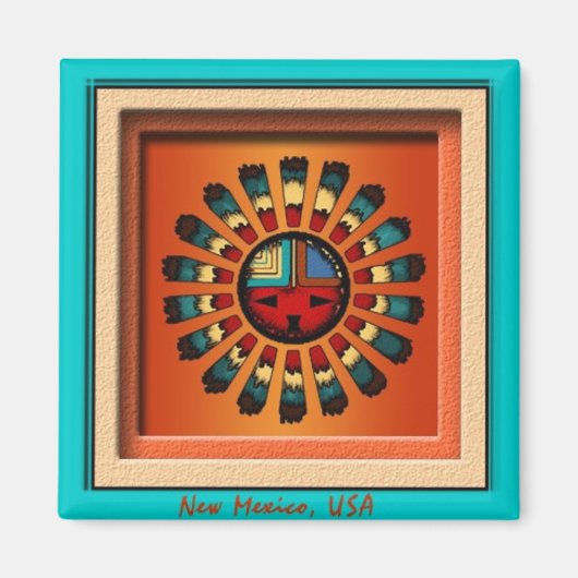 Katsina Sun Face Magneet (Voorkant)