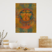 Katsina Sun Face Poster (Keuken)