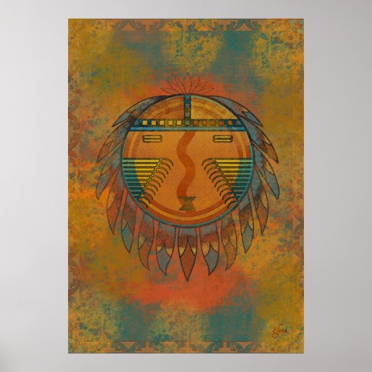 Katsina Sun Face Poster (Voorkant)