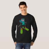 Katskiër Ski Wintersporten T-shirt (Voorkant volledig)