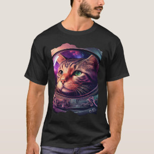 Katstronaut Kat Astronaut Ruimte Illustratie 3 T-shirt