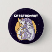Katstronaut Kat Kosmonaut Ronde Button 5,7 Cm (Voorkant)
