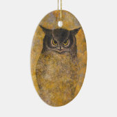 Katsuda Yukio Owl japans oosterse fijne kunst Keramisch Ornament (Rechts)