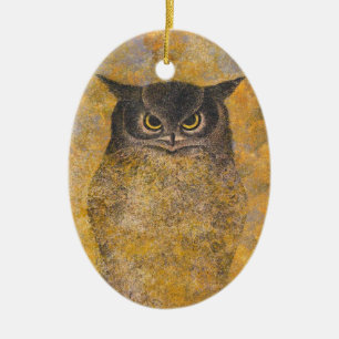Katsuda Yukio Owl japans oosterse fijne kunst Keramisch Ornament