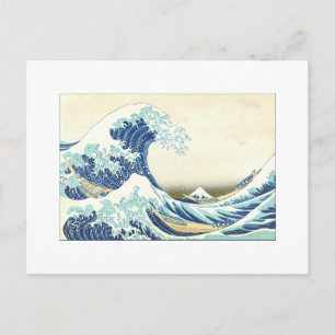 Katsushika Great Wave van Kanagawa-Briefkaarten Briefkaart