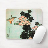 Katsushika Hokusai (葛 飾 北 斎) - Hibiscus en Sparrow Muismat (Met muis)