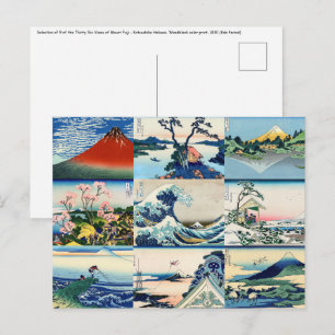 Katsushika Hokusai - 36 Gezichten op Mt Fuji selec Briefkaart