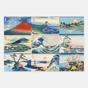 Katsushika Hokusai - 36 Gezichten op Mt Fuji-selec Inpakpapier Vel