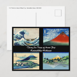Katsushika Hokusai - 36 Uitzichten van de berg Fuj Briefkaart