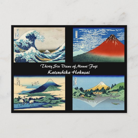Katsushika Hokusai - 36 Uitzichten van de berg Fuj Briefkaart (Voorkant)