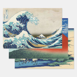 Katsushika Hokusai - 36 Uitzichten van de berg Fuj Inpakpapier Vel