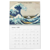 Katsushika Hokusai - 36 Uitzichten van de berg Fuj Kalender (Jan 2027)
