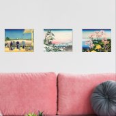 Katsushika Hokusai - 36 Uitzichten van de berg Fuj Muurkunst Sets (Woonkamer)