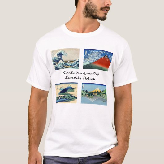 Katsushika Hokusai - 36 Uitzichten van de berg Fuj T-shirt (Voorkant)