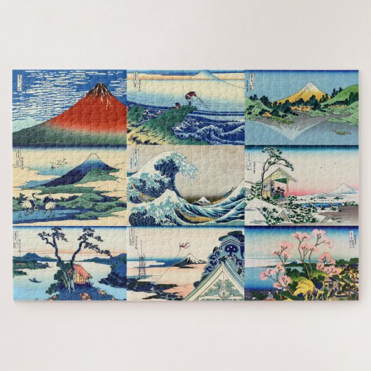 Katsushika Hokusai - 36 Uitzichten van de heer Fuj Legpuzzel (Horizontaal)
