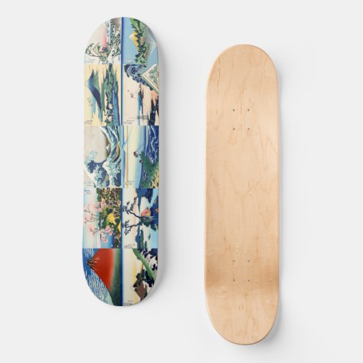 Katsushika Hokusai - 36 Uitzichten van de heer Fuj Persoonlijk Skateboard (Voorkant)