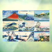 Katsushika Hokusai - 36 Uitzichten van de heer Fuj Raamsticker (Vel 3)