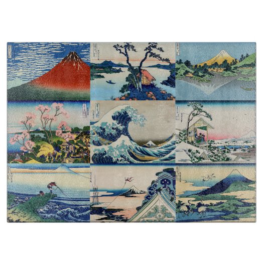 Katsushika Hokusai - 36 Uitzichten van de heer Fuj Snijplank (Voorkant)