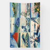 Katsushika Hokusai - 36 Uitzichten van de heer Fuj Spandoek (Verticaal)