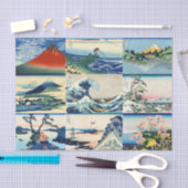 Katsushika Hokusai - 36 Uitzichten van de heer Fuj Tissuepapier (Craft)