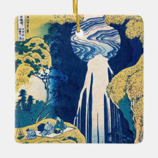 Katsushika Hokusai - Amida-Herfsten Keramisch Ornament (Voorkant)