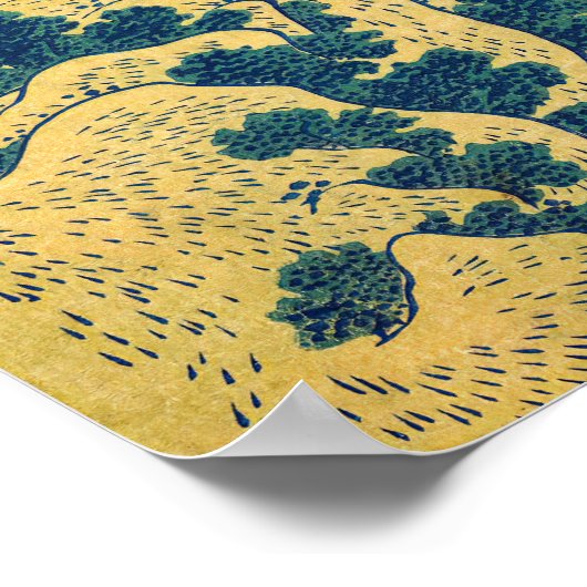 Katsushika Hokusai - Amida-Herfsten Poster (Hoek)