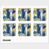 Katsushika Hokusai - Amida-Herfsten Vierkante Sticker (Vel)