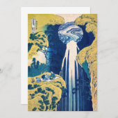 Katsushika Hokusai - Amida-waterval Bedankkaart (Voorkant / Achterkant)
