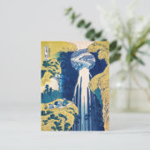 Katsushika Hokusai - Amida-waterval Briefkaart (Staand voorkant)