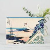 Katsushika Hokusai - Asakusa Honganji temple, Edo Bedankkaart (Staand voorkant)