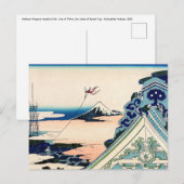 Katsushika Hokusai - Asakusa Honganji temple, Edo Briefkaart (Voorkant / Achterkant)