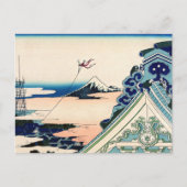 Katsushika Hokusai - Asakusa Honganji temple, Edo Briefkaart (Voorkant)