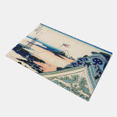 Katsushika Hokusai - Asakusa Honganji temple, Edo Deurmat (Schuin)