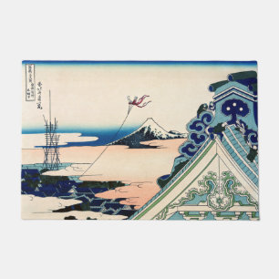 Katsushika Hokusai - Asakusa Honganji temple, Edo Deurmat