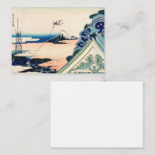 Katsushika Hokusai - Asakusa Honganji temple, Edo Notitiekaartje (Voorkant / Achterkant)