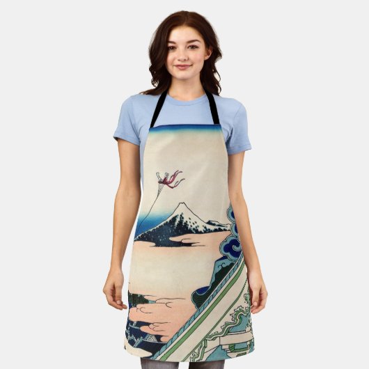 Katsushika Hokusai - Asakusa Honganji temple, Edo Schort (Gedragen)