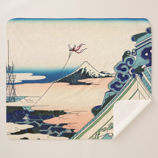 Katsushika Hokusai - Asakusa Honganji temple, Edo Sherpa Deken (Voorkant (horizontaal))