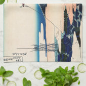 Katsushika Hokusai - Asakusa Honganji temple, Edo Theedoek (Gevouwen)