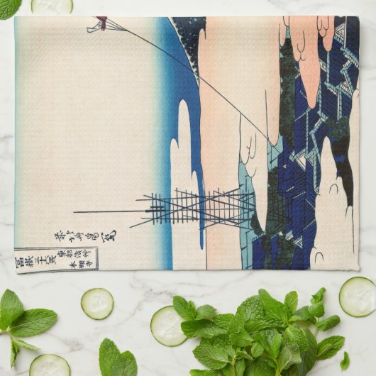 Katsushika Hokusai - Asakusa Honganji temple, Edo Theedoek (Gevouwen)