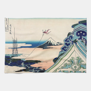 Katsushika Hokusai - Asakusa Honganji temple, Edo Theedoek