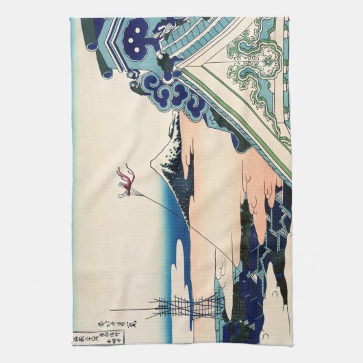 Katsushika Hokusai - Asakusa Honganji temple, Edo Theedoek (Verticaal)