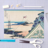 Katsushika Hokusai - Asakusa Honganji temple, Edo Tissuepapier (Craft)