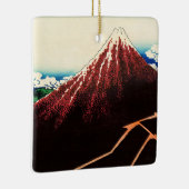 Katsushika Hokusai - Bliksems onder de top Keramisch Ornament (Rechts)