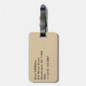 Katsushika Hokusai - Boy Kijkend de Fuji Bagagelabel (Achterkant verticaal)