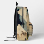 Katsushika Hokusai - Boy Kijkend de Fuji Bedrukte Rugzak (Links)