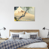 Katsushika Hokusai - Boy Kijkend de Fuji Canvas Afdruk (Insitu (Slaapkamer))